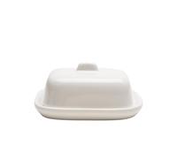 Comidas diarias Mantequera de porcelana blanca con tapa for cocina