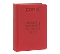 Comix - Agenda diaria de 16 meses, agenda escolar 2024-2025 para niños y niñas, con tapa dura, ideal para la escuela secundaria, 13 x 17,8 cm (alt.) cm, rojo