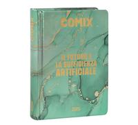 Comix - Agenda diaria de 16 meses, agenda escolar 2024-2025 para niños y niñas, con tapa dura, ideal para la escuela secundaria, 13 x 17,8 cm (altura). Color verde