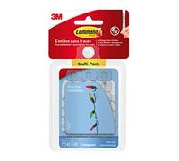 Command 17026CLR Clips Decorativos, Transparente, Estándar