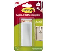Command 17044 Lienzo aufhänger, grande, Hasta 1, 3 kg de carga, 1 ganchos, 2 tiras, tamaño L