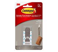 Command MR12-SS-ES - Gancho moderno de metal con tira autoadhesiva, tamaño mediano