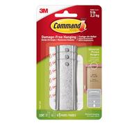 Command Percha universal grande para marco, 3 ganchos de cuadros con 6 tiras de comando y 6 tiras estabilizadoras de marco, decora sin daños