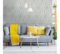 Commomy 10-Piezas Azulejos Baldosas Adhesivos para Cocina Pared (Gris)