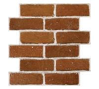 Commomy 10 Piezas Paneles de Pared 3D Autoadhesivo de Ladrillo, 30 x 30 cm, PVC Revestimiento de Paredes Paneles Decorativos 3D Papel Pintado Pared para Salón, Cocina, Dormitorio