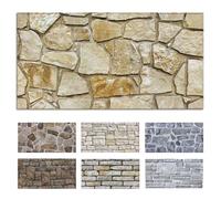 Commomy 12 Piezas Paneles de Pared de Ladrillo 3D, 58 x 30 cm, PVC Paneles Decorativos para Pared, Impermeable, Autoadhesivo, Revestimiento de Paredes para Sala, Dormitorio, Cocina