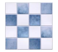 Commomy Azulejos Adhesivos Cocina 3D, 10 Piezas, 30 x 30 cm, Azulejos 3D de PVC Mate Autoadhesivos, Salpicadero para Cocina, Baño y Decoración de Pared