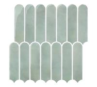 Commomy Gruesas Azulejos Adhesivos Cocina, 10 Piezas, Verde Lima, Vinilo Pared Cocina Baldosas Adhesivas 3D para Pared Baño Metro, Adhesivas Fuertes, Impermeables, 30,5 x 30,5 cm