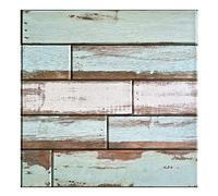 Commomy Paneles de pared de madera 3D autoadhesivos 30 x 30 cm, 10 unidades, placas decorativas pared de madera PVC para decoración de interior sala estar fondo dormitorio granja, mate