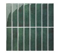 Commomy Vinilo Azulejos Adhesivos Cocina Baño Metro, 3D Pegatinas Baldosas Adhesivas Paneles Decorativas Pared Peel Stick Tiles(10-Piezas, 30.5 x 30.5cm)
