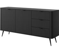 Cómoda: 3 cajones, 2 puertas, color , dimensiones: 163 cm de alto, 81 cm de ancho, 38 cm de profundidad