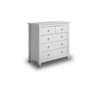 Cómoda bay 5 cajones blanco 79 x 80 x 40 cm 80 cm