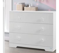 Cómoda CO-1804 de Micuna Blanco tirador estrella blanco