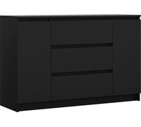 Cómoda de 140 cm con 2 puertas y 3 cajones, color , dimensiones: 140 x 78 x 39 cm (ancho/alto/profundidad)