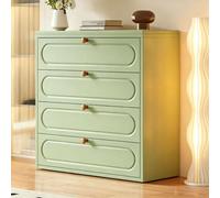 Comoda Dormitorio de 3/4/5 Cajones Cajoneras Interior Armarios con Panel Metalico Mango de Color Antivuelco Guías Metálicas Armario de Almacenamiento para Salón Recibidor Entrada Armario D1,60*40*98CM