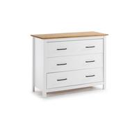 Cómoda eira blanco - oak 100 x 80 x 40 cm