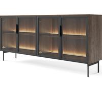 Cómoda, madera de roble "Dunin", dimensiones: 181 cm de alto, 82,6 cm de ancho y 39,3 cm de profundidad
