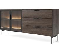 Cómoda, madera de roble "Dunin", dimensiones: 181 cm de alto, 82,6 cm de ancho y 39,3 cm de profundidad