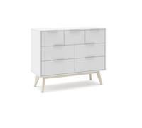 Cómoda numa blanco - oak soft 120 x 83 x 40 cm