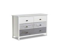 Cómoda ocean 6 cajones blanco - vintage colors 130 x 80 x 45 cm