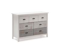 Cómoda ocean 7 cajones blanco - vintage colors 110 x 80 x 40 cm