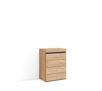 Skraut Home, Cómoda, Cajonera, Mueble Auxiliar, 57x35x75cm, Dormitorio, habitación, Con almacenamiento, Estilo Moderno Oak