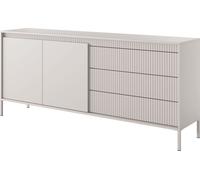 Cómoda: tres cajones, dos puertas, color: cachemira (T 187,1 cm)