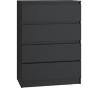 Cómoda VBChome con 4 cajones, 70 x 40 x 97 cm, color . Cómoda sin tiradores, con cajones, ideal para varios usos, perfecta para pasillos, dormitorios, salones, habitaciones infantiles. Diseño moderno,