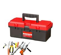 Compact Organizer Case Rugged Portable Storage, 11,8 x 5,5 x 4,9 in Maintenance DIY Box with Sturdy Use, Resin Storage Unit, Workshop Kit with Layout, Garage Tool for Travel Access
