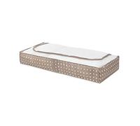 Compactor Bolsa de almacenamiento extraplana bajocama, Gama Rivoli, Color beige, 107 x 46 x 16 cm, Ventana transparente, RAN5182_B