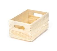 Compactor - Caja de Madera (Pino Natural, Personalizable), Color Beige