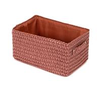 Compactor Cesta Lilou de Almacenamiento con Asas, Fabricada en Polipropileno y cartón, 23 x 15 x 12 cm, Terracota, RAN9698