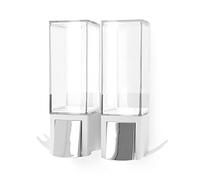 Compactor - Dispensador de jabón de Pared Doble 2 x 500 ml - Blanco - Show