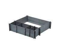 Compactor Free - Organizador para cajones 44x10 cm, gris RAN7033