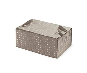 Compactor Funda almacenaje con cremallera y asas, Gama Rivoli, Color beige, Tamaño: 70 x 50 x 30 cm, Capacidad para 1 edredón doble, RAN4566_B
