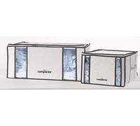 Compactor Home 2 Bolsas de Almacenamiento al vacío, Semi-rígidas, ahorran Espacio, Tamaño M -125 litros y Tamaño XXL- 210 litros, Gama Life, Color Blanco, RAN7023