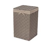 Compactor Home Storage Cesta de la colada con tapa y funda de lino dentro, 30 cm, rayón, color marrón