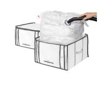Compactor Life 3D Semi-Rígido Set de 2 Cajas de Vacío, Tamaño M, Blanco - RAN8297