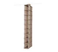 Compactor - Organizador colgante 15x30x128 cm, 9 compartimentos, marrón RAN4382B