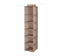 Compactor - Organizador colgante 30x30x128 cm, 6 compartimentos, marrón RAN4381B
