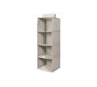 Compactor - Organizador colgante 30x30x94 cm, 4 compartimentos, gris RAN10115