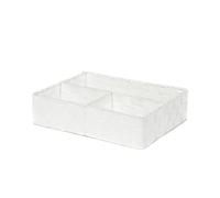 Compactor Organizador de cajón con 3 huecos. Material hilo trenzado. Color blanco. Dim. 32 x 25 x 8 cms. RAN6751