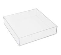 Compactor Organizador de cosméticos Cuadrado, Modelo Crystal, Transparente, Fabricado en poliestireno, Tamaño XL, 20 x 20 x 5 cm, RAN6315
