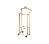 Compactor - Perchero 97x33x29 cm, con ruedas, madera clara RAN7876