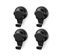 Compactor Set de 4 Ganchos BESTLOCK Black - Instalación Fácil sin Taladro, Resistente al Agua y al Óxido