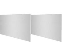 Compactor Splash Protector Antisalpicaduras de Cocina XL - Acero Inoxidable, 50x90 cm, Color Cromo (Paquete de 2)