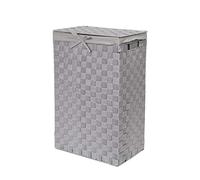 Compactor Stan Hamper - Cesta de Lavandería con Tapa, Tamaño L, Gris, 38x25x60 cm