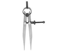 Compás de cuero con divisor de alas, compás de dibujo de acero para medir diámetros, calibre divisor bloqueable con tuerca de ajuste rápido para trabajos en cuero, madera y metal