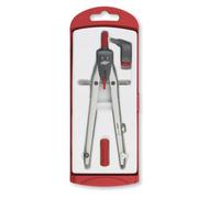 Compas Faibo Escolar Minas Y Adaptador Universal Serie Diseño Rojo (Set de 5)