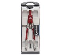 Compas Grafoplas Micrometrico Rojo Con Minas
